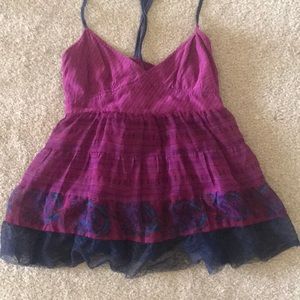 Free people sheer flowy tank